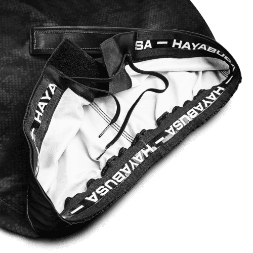 Hex MidLenth FightShorts Black VelcroDetail