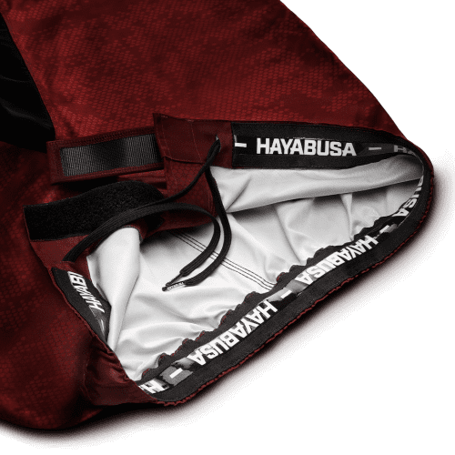 Hex MidLenth FightShorts Red VelcroDetail