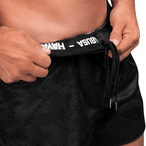 Hexagon Mid Shorts BLACK Silicone