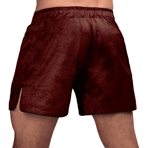 Hexagon Mid Shorts BURGUNDY BACK