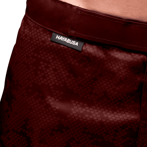 Hexagon Mid Shorts BURGUNDY Detail