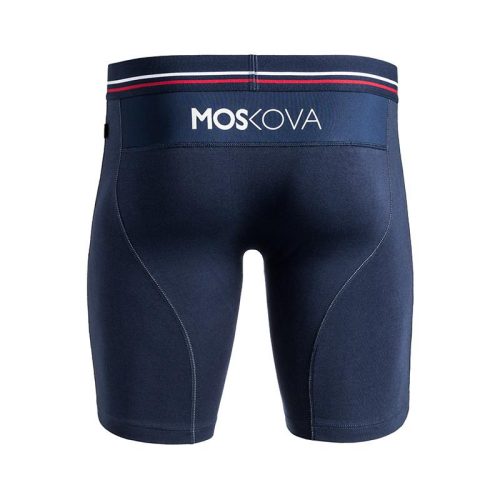 Moskova M2 Long Cotton Navy Stripe Boxer Brief 3