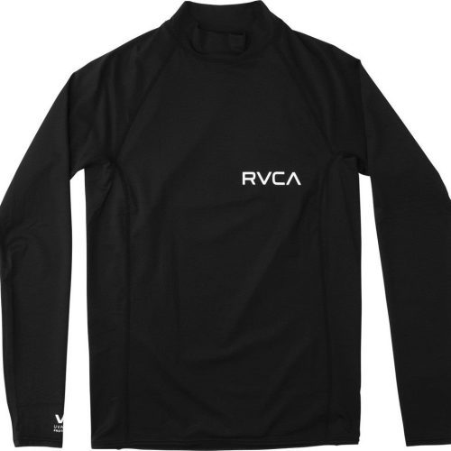 RVCA Boy s RVCA Solid Long Sleeve Rashguard black