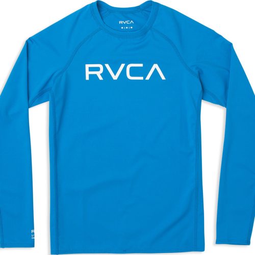 RVCA Boys Long Sleeve Rashguard bluecruz