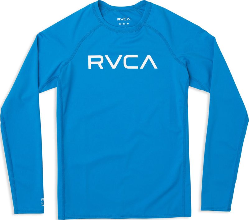 RVCA Boys Long Sleeve Rashguard bluecruz