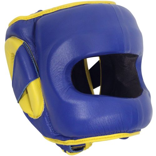 Ringside Deluxe Face Saver Boxing Headgear blue