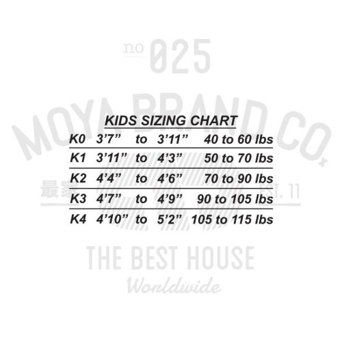 kids size chart